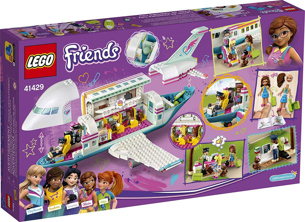 LEGO Friends Heartlake City Airplane 41429, Includes Friends Stephanie and Olivia, and Lots of Fun Airplane Accessories to Spark Fun and Creative Playtimes (574 Pieces)