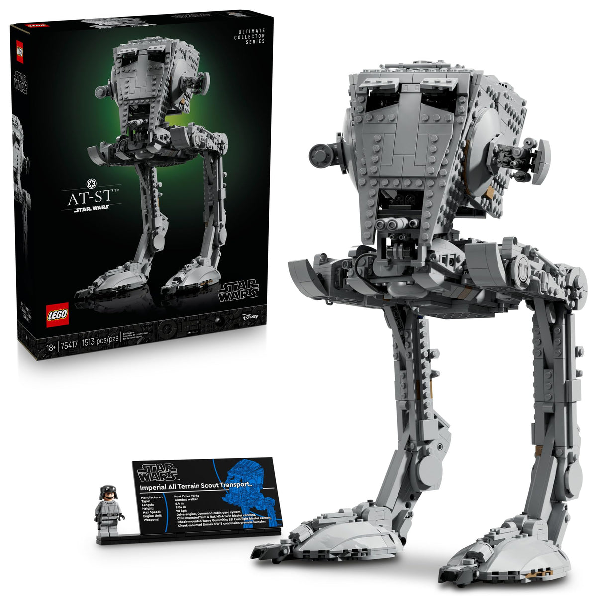 LEGO Star Wars at-ST Walker Building Set - Adult Building Blocks for Fans, Ages 18+ - Imperial Forces Collectible Model Kit - Star Wars Gift Idea for Men & Women - 75417