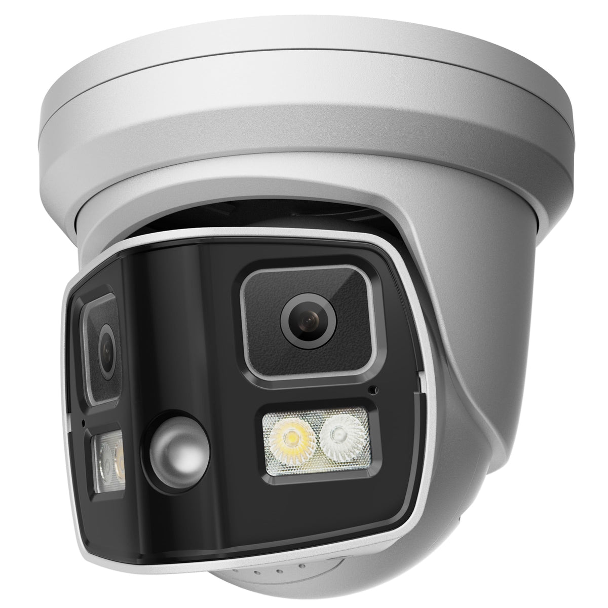 Real HD 8MP 4K Dual Lens PoE IP Security Camera with Metal Housing, 180 Degree Panoramic Wide Angle, Full Color Night Vision, H.265, IP66, NDAA Compliant