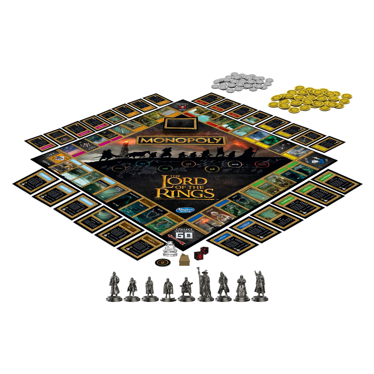 Hasbro Gaming Monopoly: The Lord of The Rings Edition Board Game Inspired by The Movie Trilogy, Play as a Member of The Fellowship, Ages 8 and Up (Amazon Exclusive)