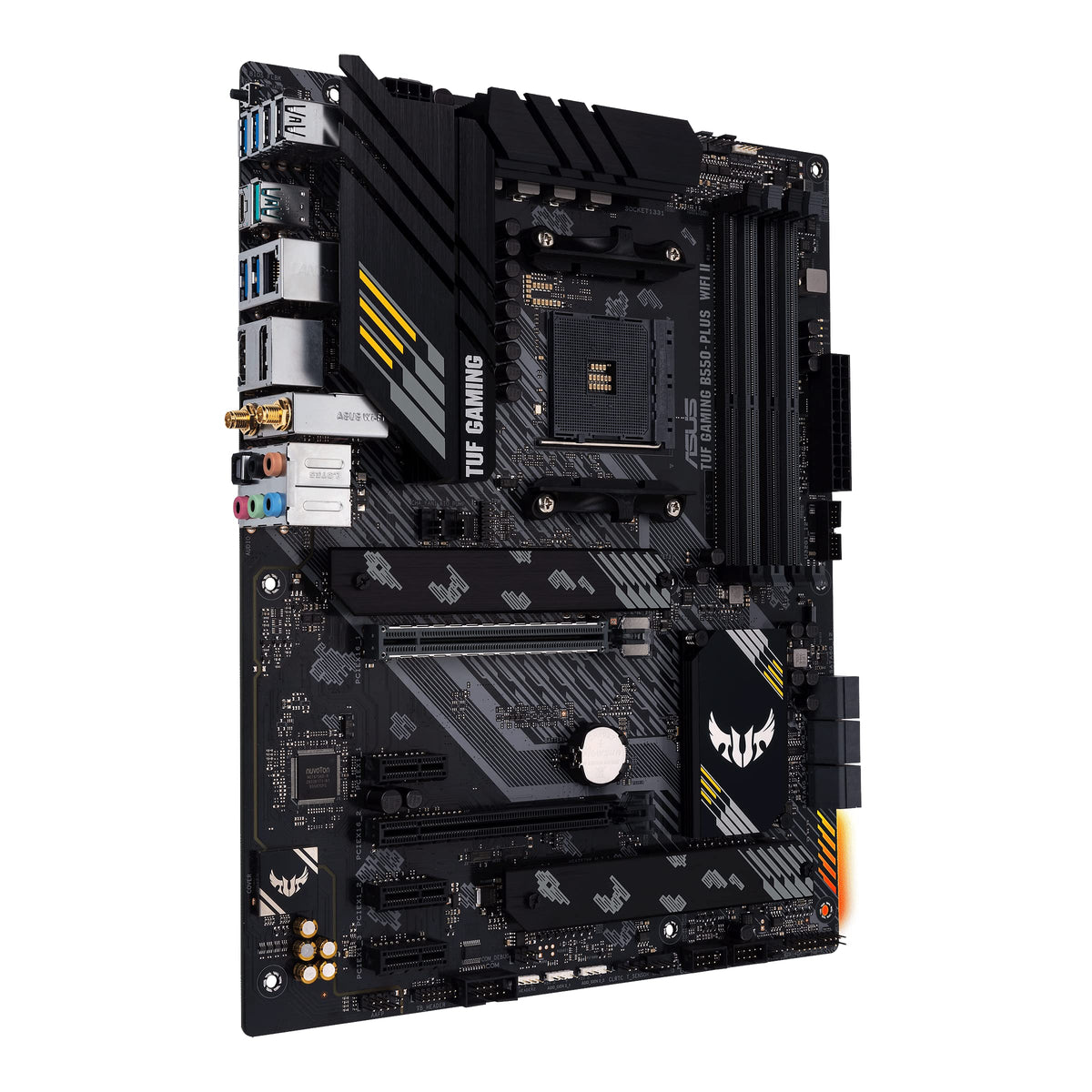 ASUS TUF Gaming B550-PLUS WiFi II AMD AM4 (3rd Gen Ryzen™) ATX Gaming Motherboard (PCIe 4.0, WiFi 6, 2.5Gb LAN, BIOS Flashback, USB 3.2 Gen 2, Addressable Gen 2 RGB Header and Aura Sync)