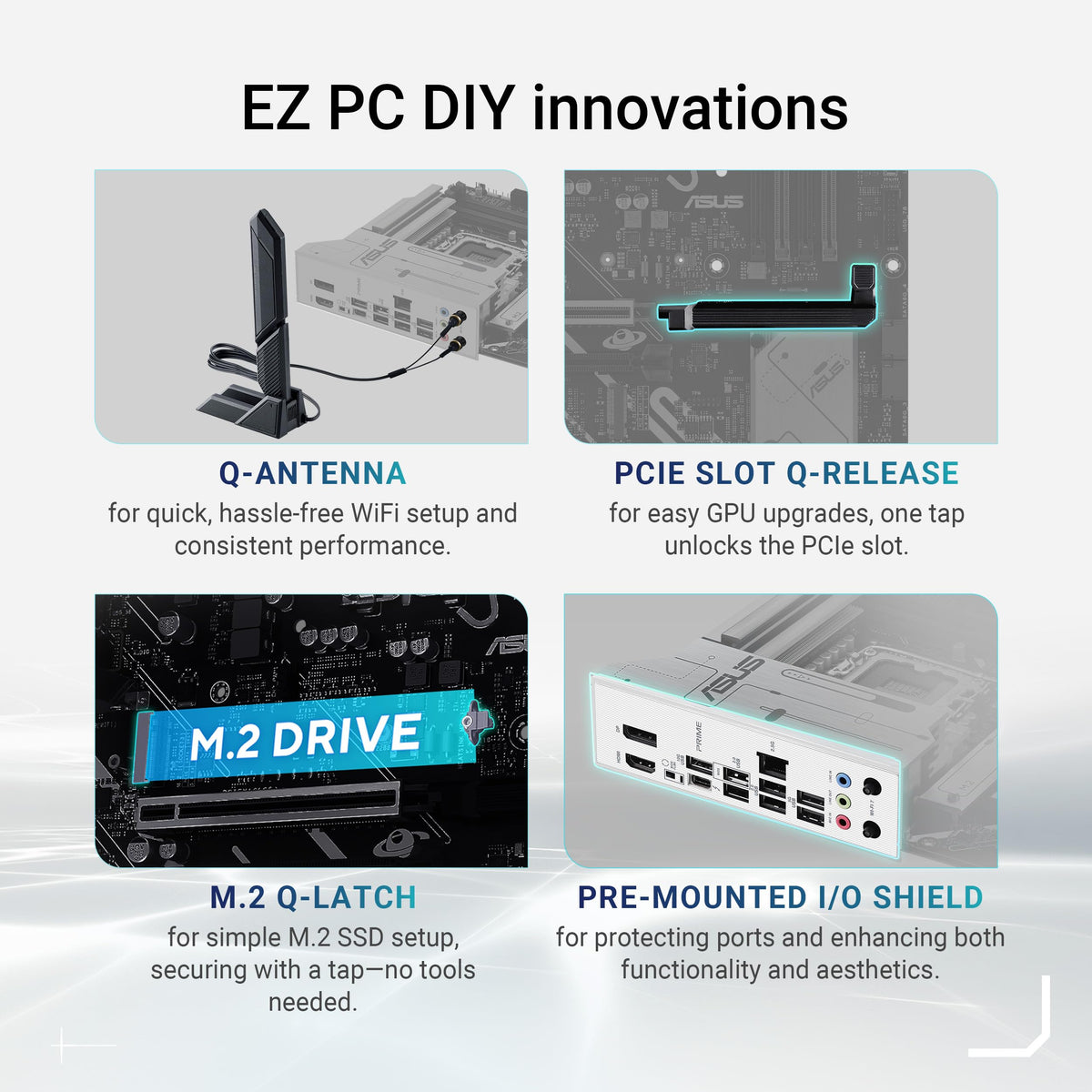 ASUS PRIME Z890-P WIFI Z890 LGA 1851 ATX motherboard, Intel® Core™ Ultra Series 2 Ready, Advanced AI PC-ready, 14+1+1+2 power stage, DDR5, PCIe® 5.0, Thunderbolt™ 4 USB Type-C®, 4x M.2, Wi-Fi 7, 2.5Gb