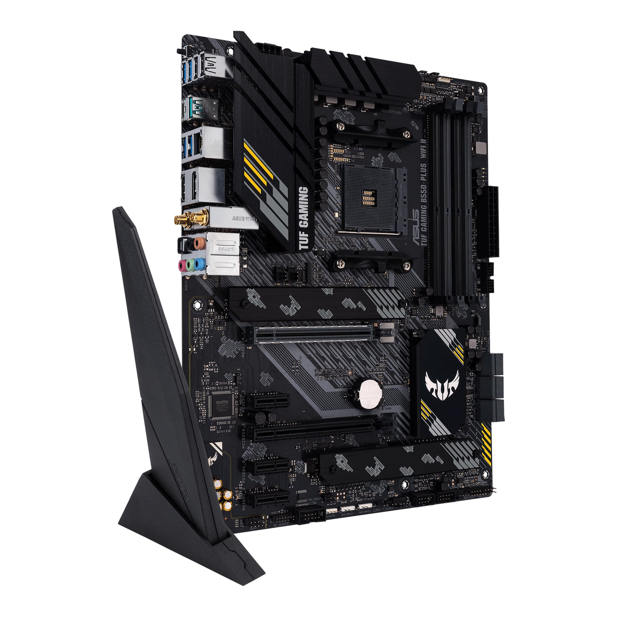 ASUS TUF Gaming B550-PLUS WiFi II AMD AM4 (3rd Gen Ryzen™) ATX Gaming Motherboard (PCIe 4.0, WiFi 6, 2.5Gb LAN, BIOS Flashback, USB 3.2 Gen 2, Addressable Gen 2 RGB Header and Aura Sync)