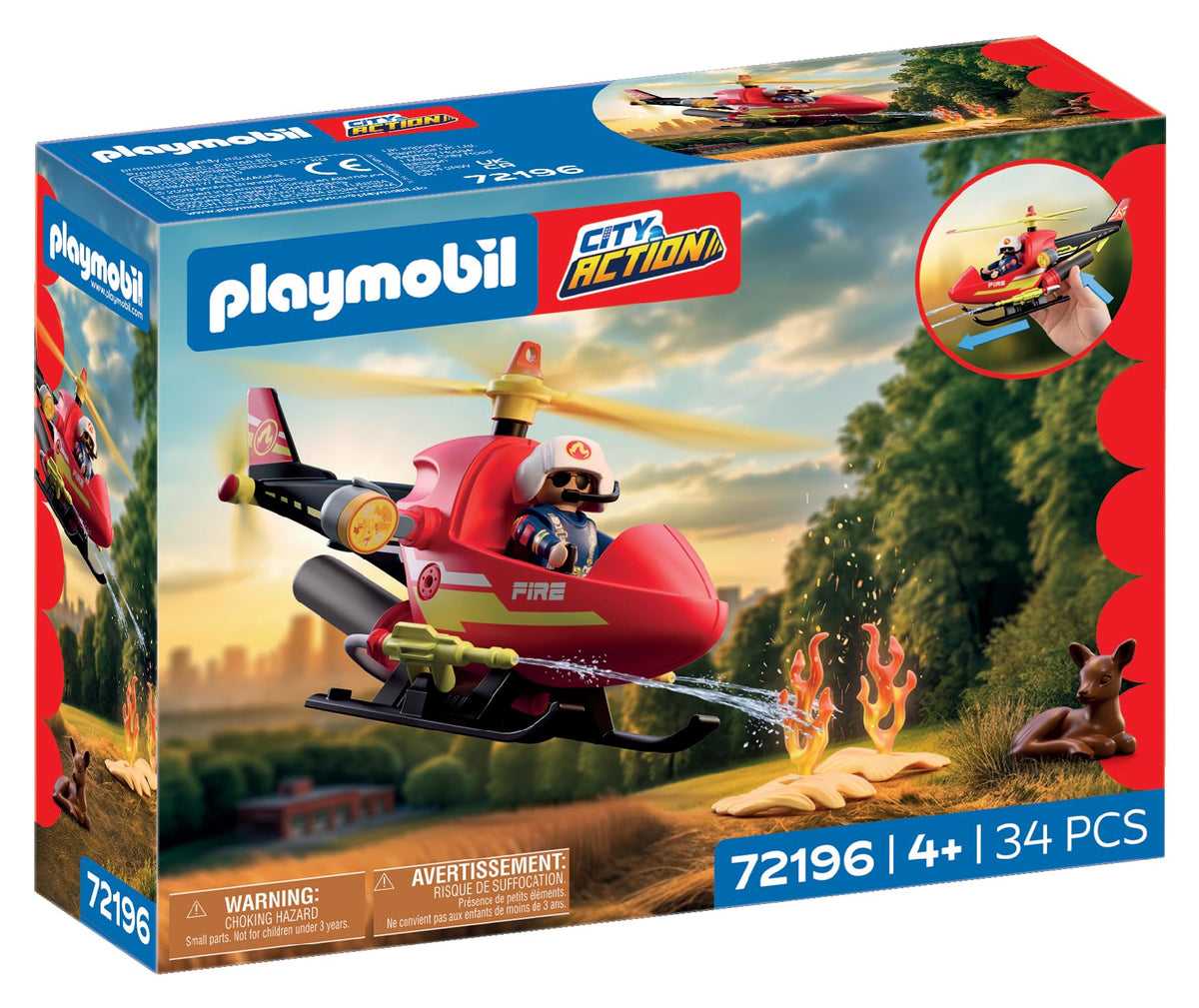 Playmobil | City Action | Large Fire Station | Multi‑Storey Emergency Station with Command Centre, Fire Pole, Training Area & Plenty of Accessories | for Children Aged 4+ | 72191