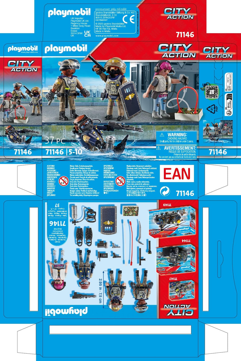 Playmobil Tactical Police Figure Set