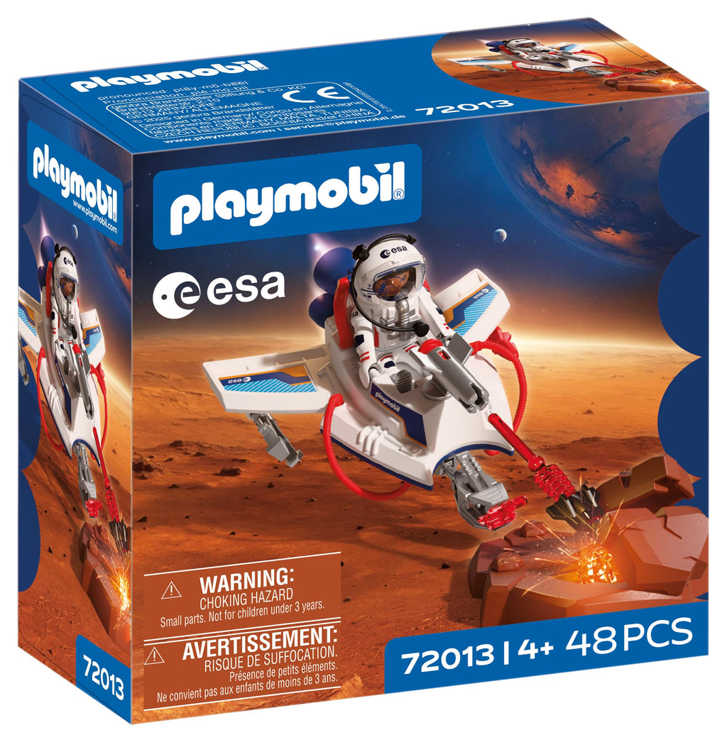 Playmobil | Space ESA | Space Glider | Astronaut Flying Vehicle with Shooting Function and Grabber arm, Space Exploration Play, Toy Set | for Children Aged 4 and up | 72013