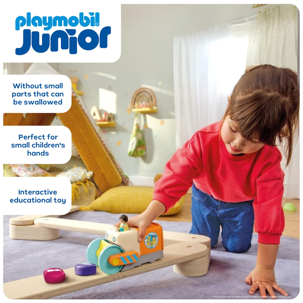 Playmobil Junior: Push and Grab Garbage Collector Vehicle