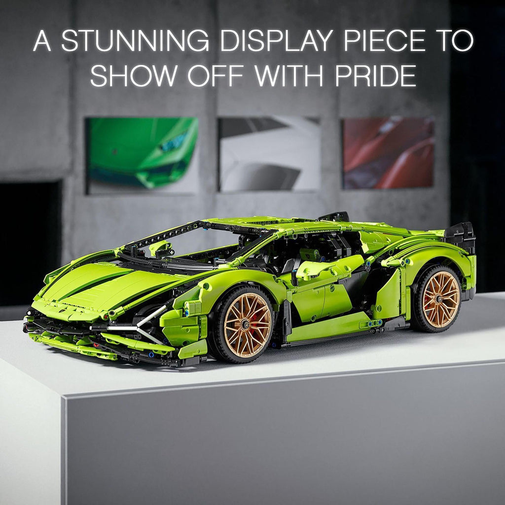 LEGO Technic Lamborghini Sián FKP 37 Building Sets for Adults - Detailed Lamborghini Model Car Kit for Men & Women, Ages 18+ Years - Display in Room as Decor - 42115