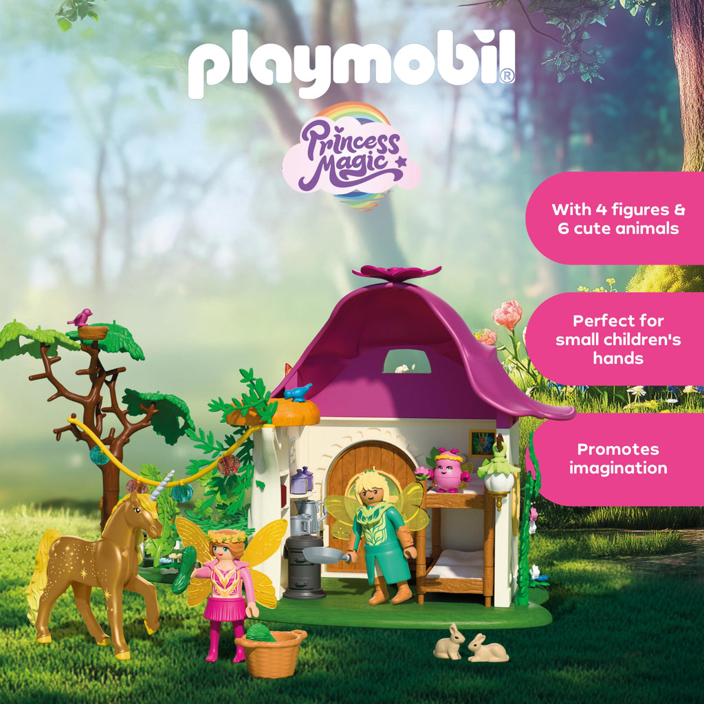 Playmobil Cozy Fairy Home with Golden Unicorn