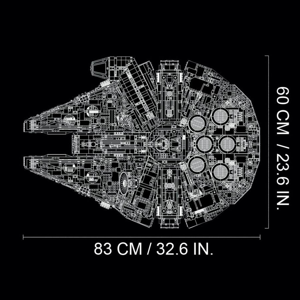 LEGO Star Wars Millennium Falcon - Building Set for Adults, Ages 16+ - Gift for Birthday - Movie Collectible Model Kit - Display in Home or Office - 75192