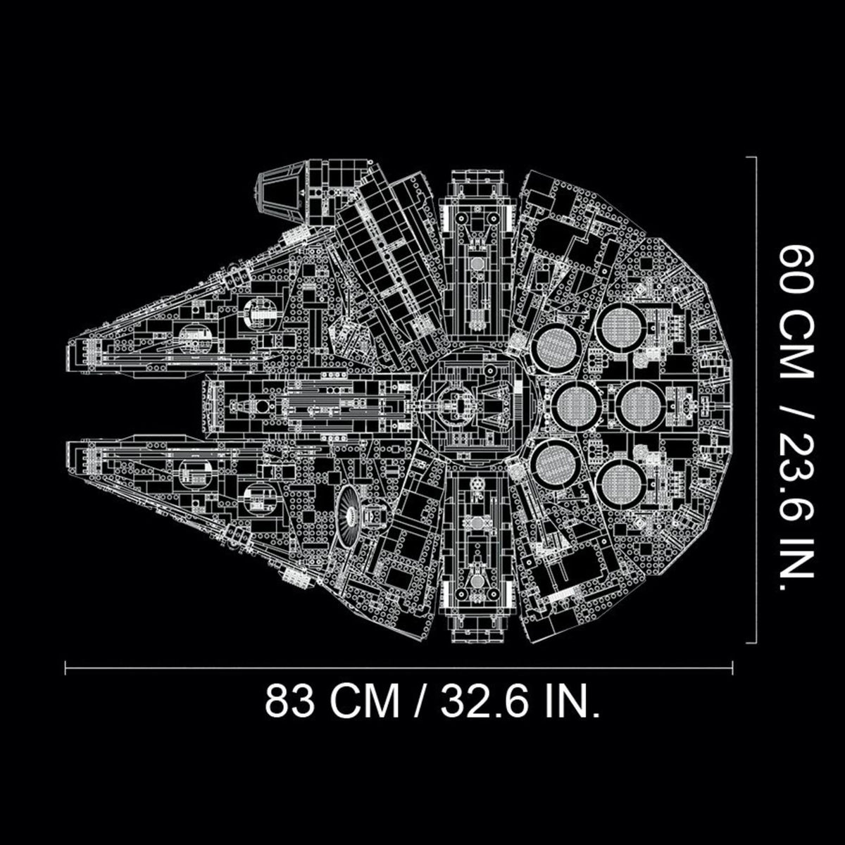 LEGO Star Wars Millennium Falcon - Building Set for Adults, Ages 16+ - Gift for Birthday - Movie Collectible Model Kit - Display in Home or Office - 75192