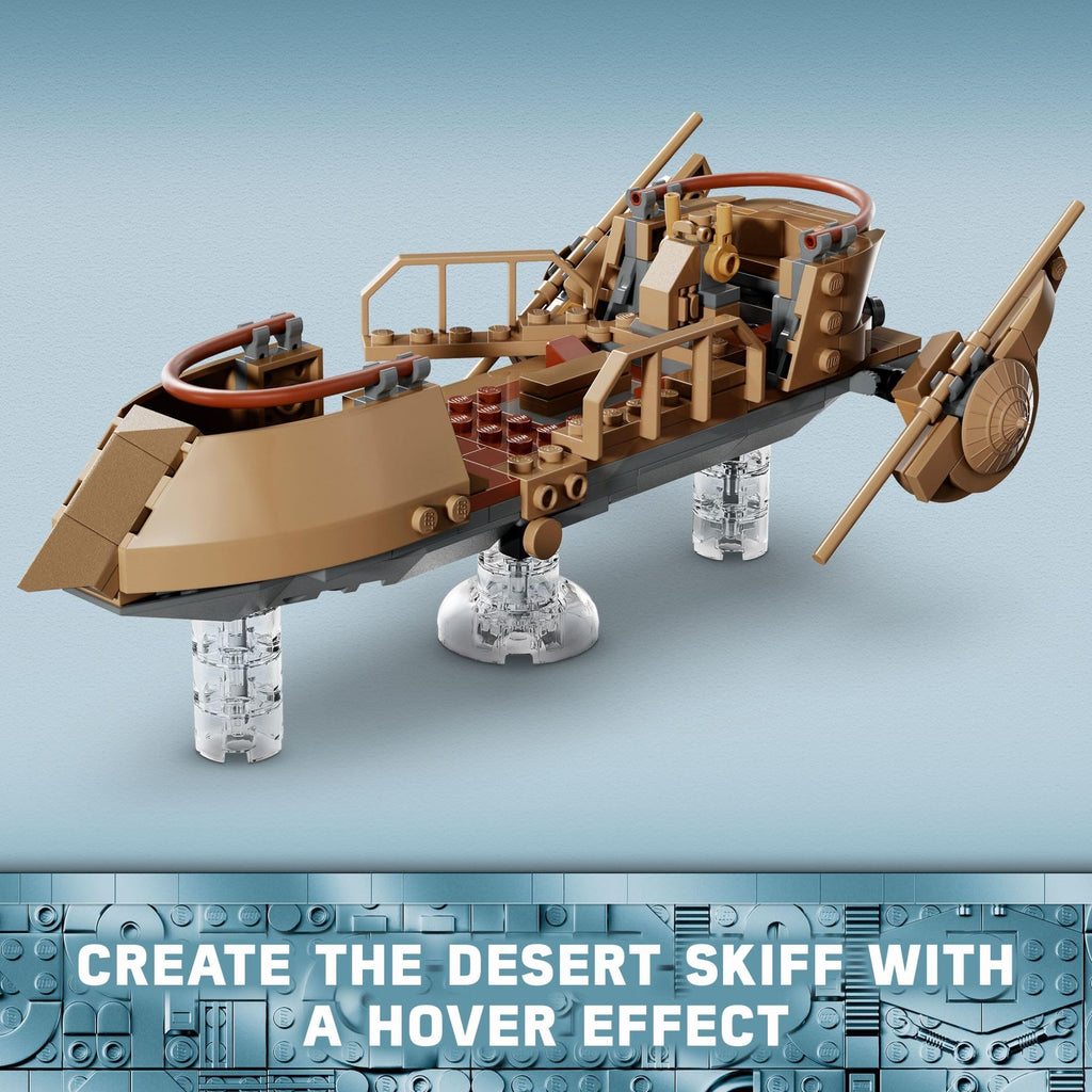 LEGO Star Wars: Return of the Jedi Desert Skiff & Sarlacc Pit, Vehicle Building Set with 25th Anniversary Minifigure Nien Nunb, Collectible Toy for Star Wars Fans, Gift for Kids Ages 9 and Up, 75396