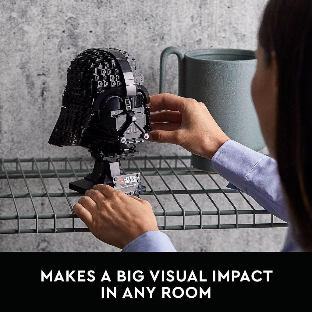 LEGO Star Wars Darth Vader Helmet Building Set for Adults - Collectible Model Kit for Men & Women, Ages 18+ Years - Gifts for Christmas for Men & Women - 75304