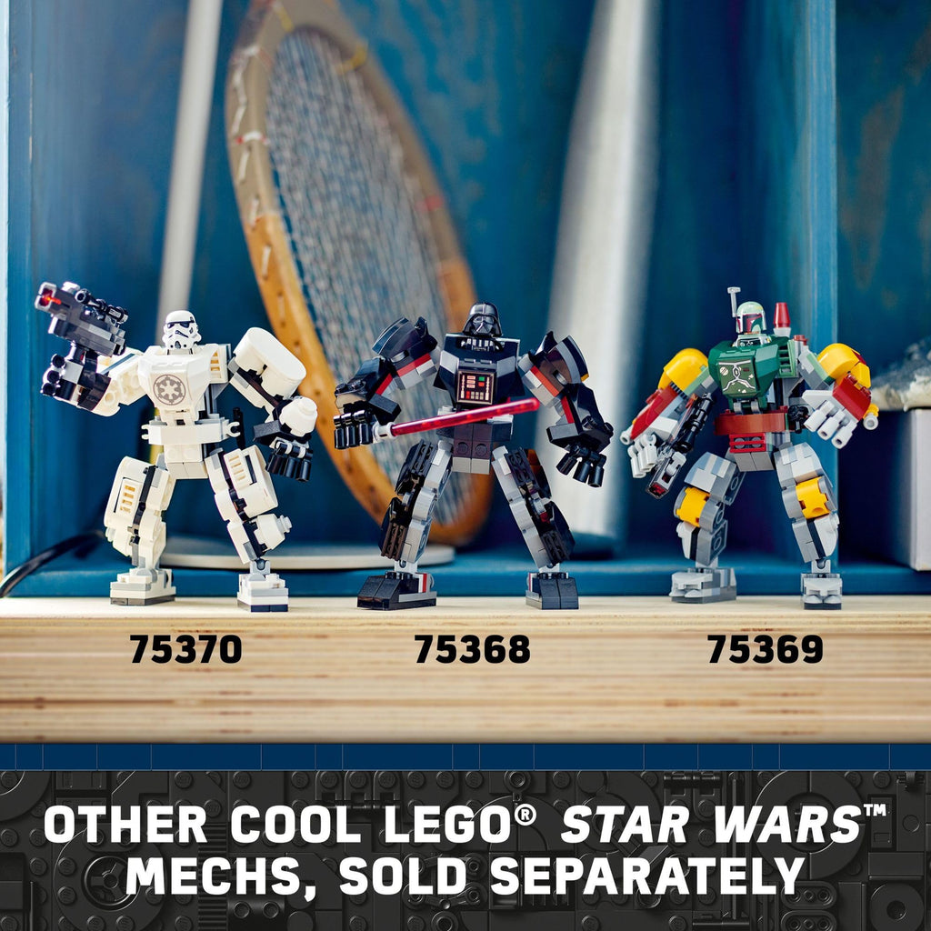 LEGO Star Wars Darth Vader Mech 75368 Buildable Star Wars Action Figure, This Collectible Star Wars Toy for Kids Ages 6 and Up Features an Opening Cockpit, Buildable Lightsaber and 1 Minifigure