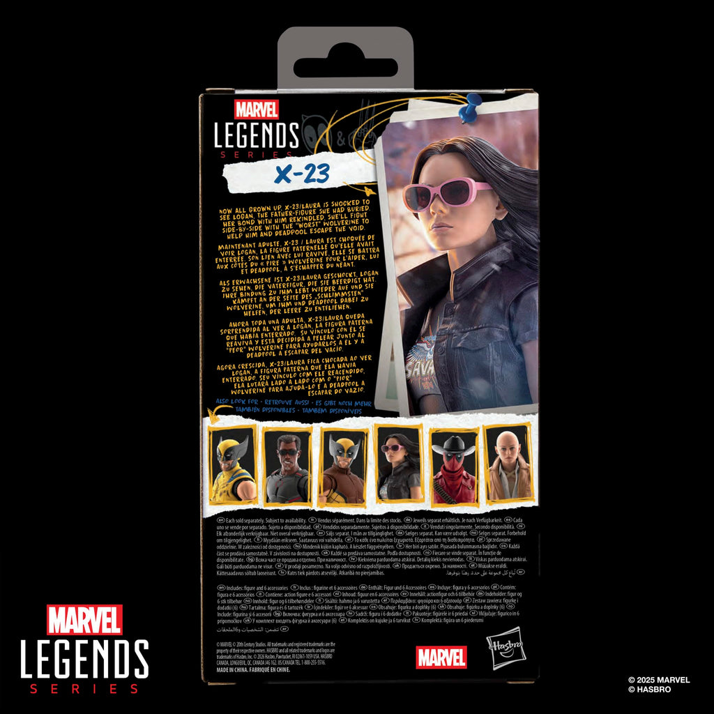 Marvel Legends Series X-23, Marvel Studios' Deadpool & Wolverine Movie Collectible 6-Inch Action Figure Gift