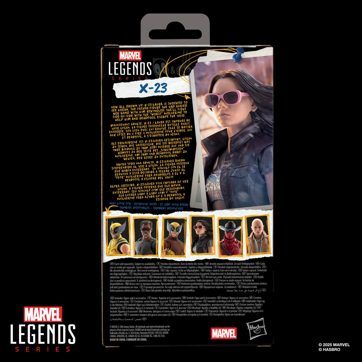 Marvel Legends Series X-23, Marvel Studios' Deadpool & Wolverine Movie Collectible 6-Inch Action Figure Gift
