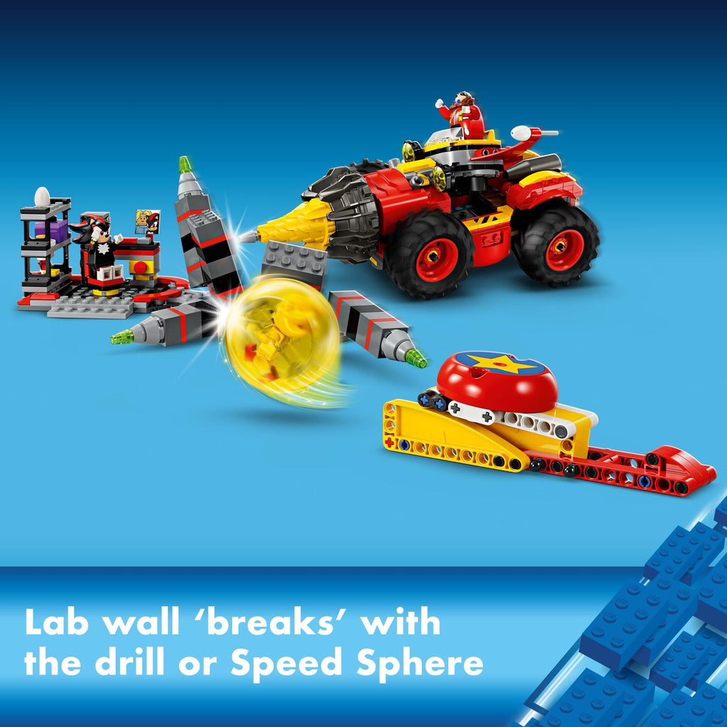 LEGO Sonic the Hedgehog: Super Sonic vs. Egg Drillster Gaming Toy with Shadow and Dr. Eggman, Toy Building Set for Boys and Girls Ages 8 and Up, 76999