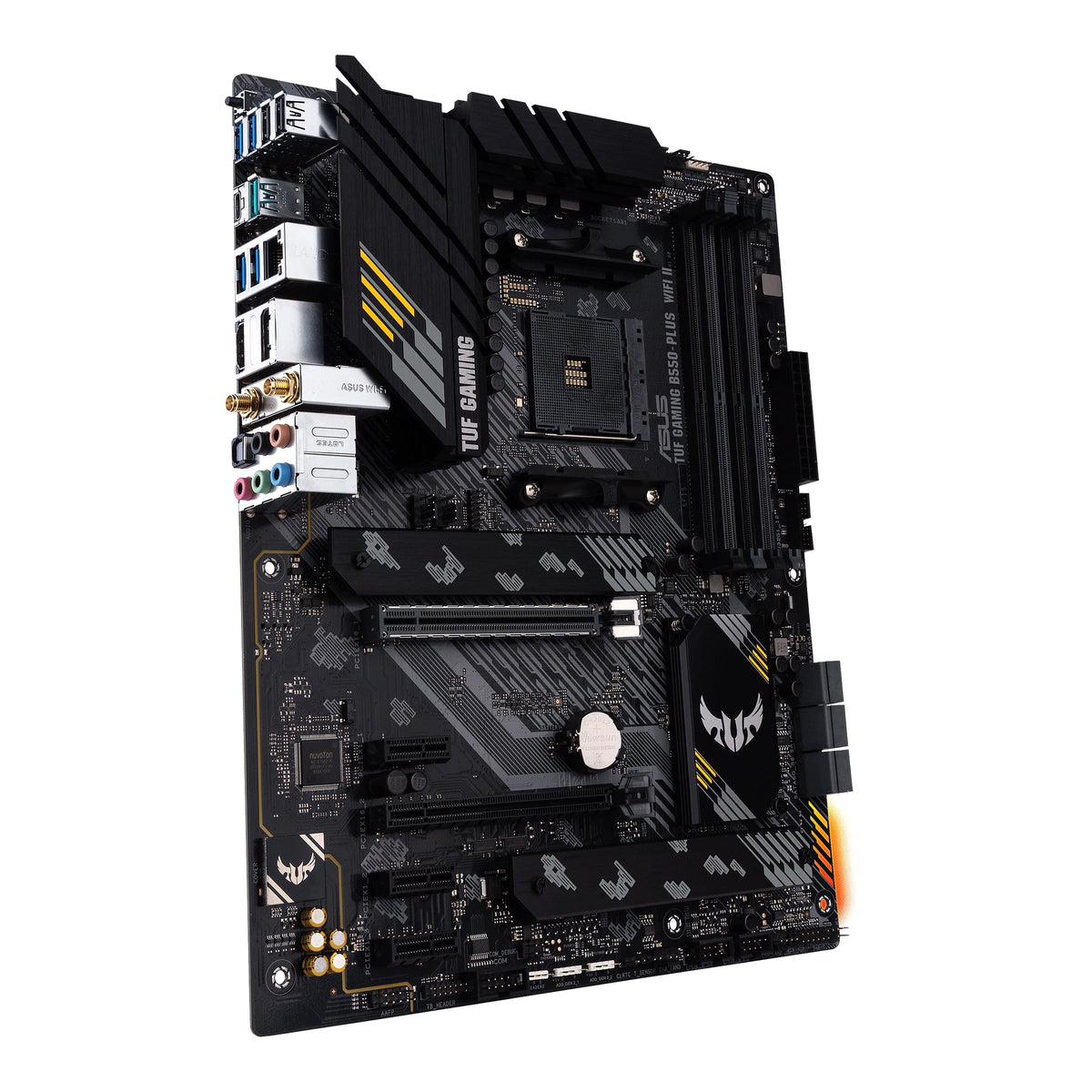 ASUS TUF Gaming B550-PLUS WiFi II AMD AM4 (3rd Gen Ryzen™) ATX Gaming Motherboard (PCIe 4.0, WiFi 6, 2.5Gb LAN, BIOS Flashback, USB 3.2 Gen 2, Addressable Gen 2 RGB Header and Aura Sync)