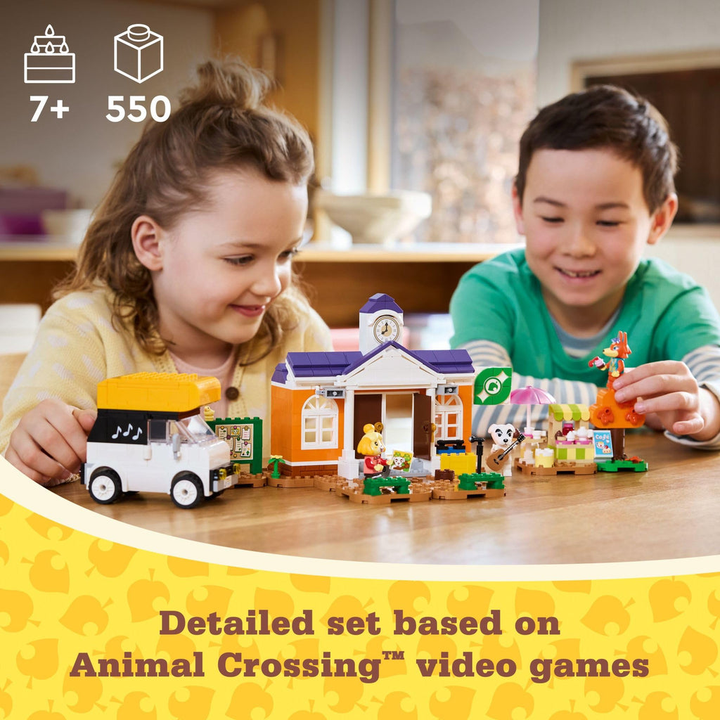 LEGO Animal Crossing K.K.’s Concert in The Plaza Building Toys Set - Animal Crossing Toy Figures & Playsets for Kids, Girls & Boys, Ages 7+ - Pretend Play Gift for Christmas - 77052