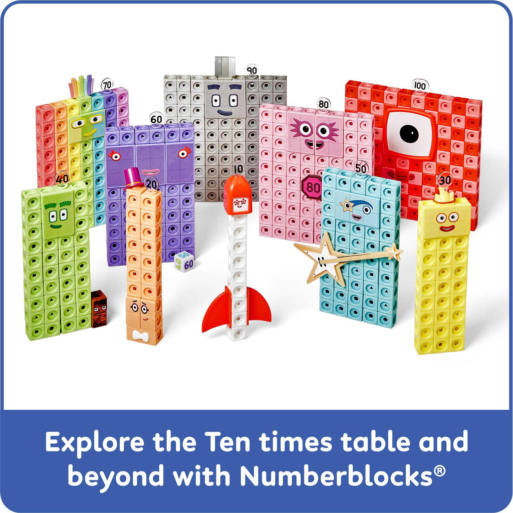 hand2mind Numberblocks Heroes with Zeroes MathLink Cubes Activity Set