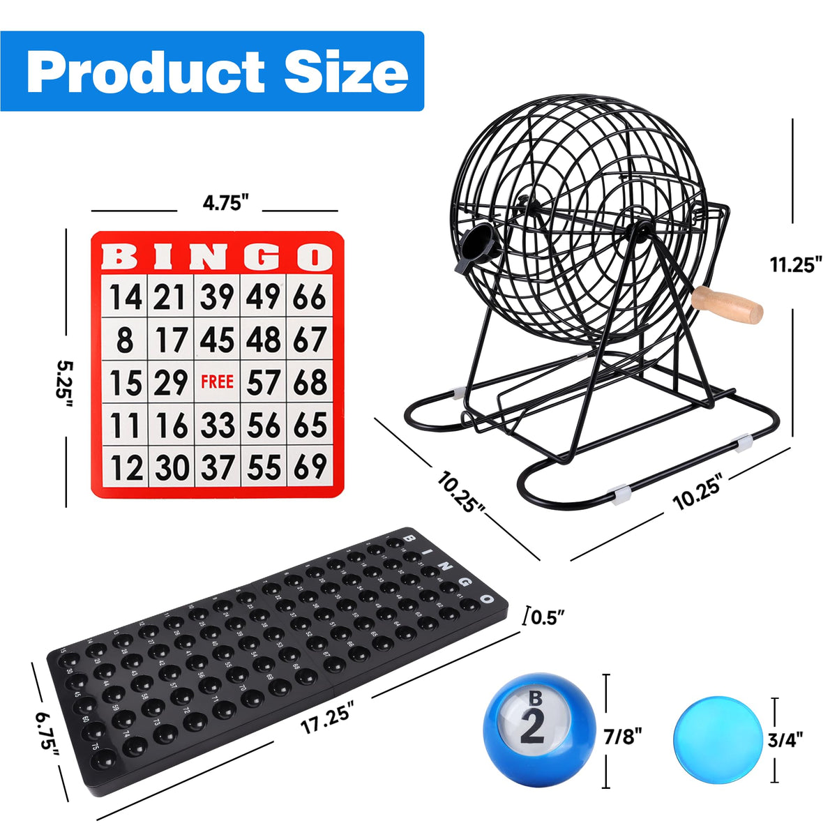 GSE Deluxe Bingo Game Set for Friend Parties, Family Game Nights