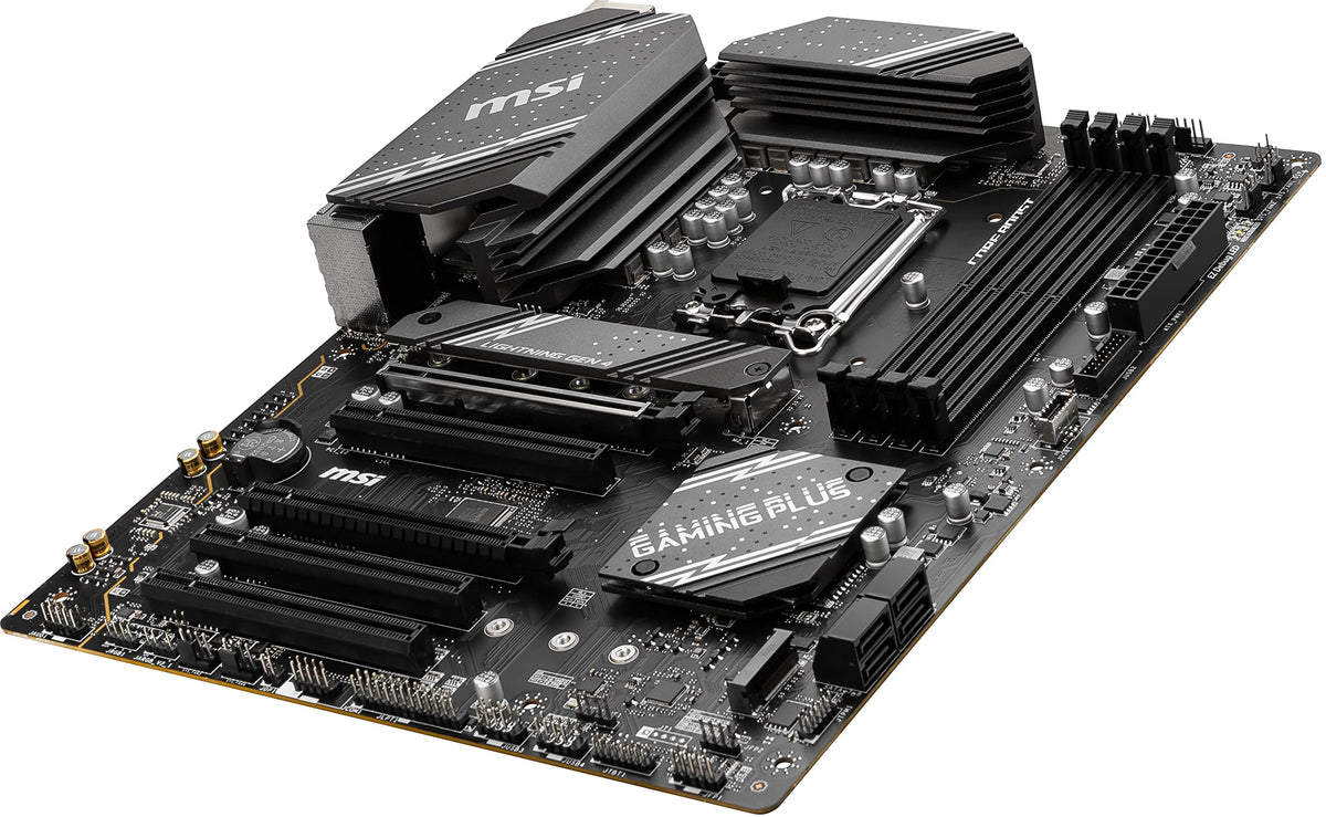 MSI B760 Gaming Plus WiFi Gaming Motherboard (DDR5 Memory ONLY) for 12th/13th/14th Gen Intel Processors, LGA 1700, PCIe 4.0, M.2, 2.5Gbps LAN, USB 3.2 Gen2, HDMI/DP, Wi-Fi 6E, Bluetooth 5.3, ATX
