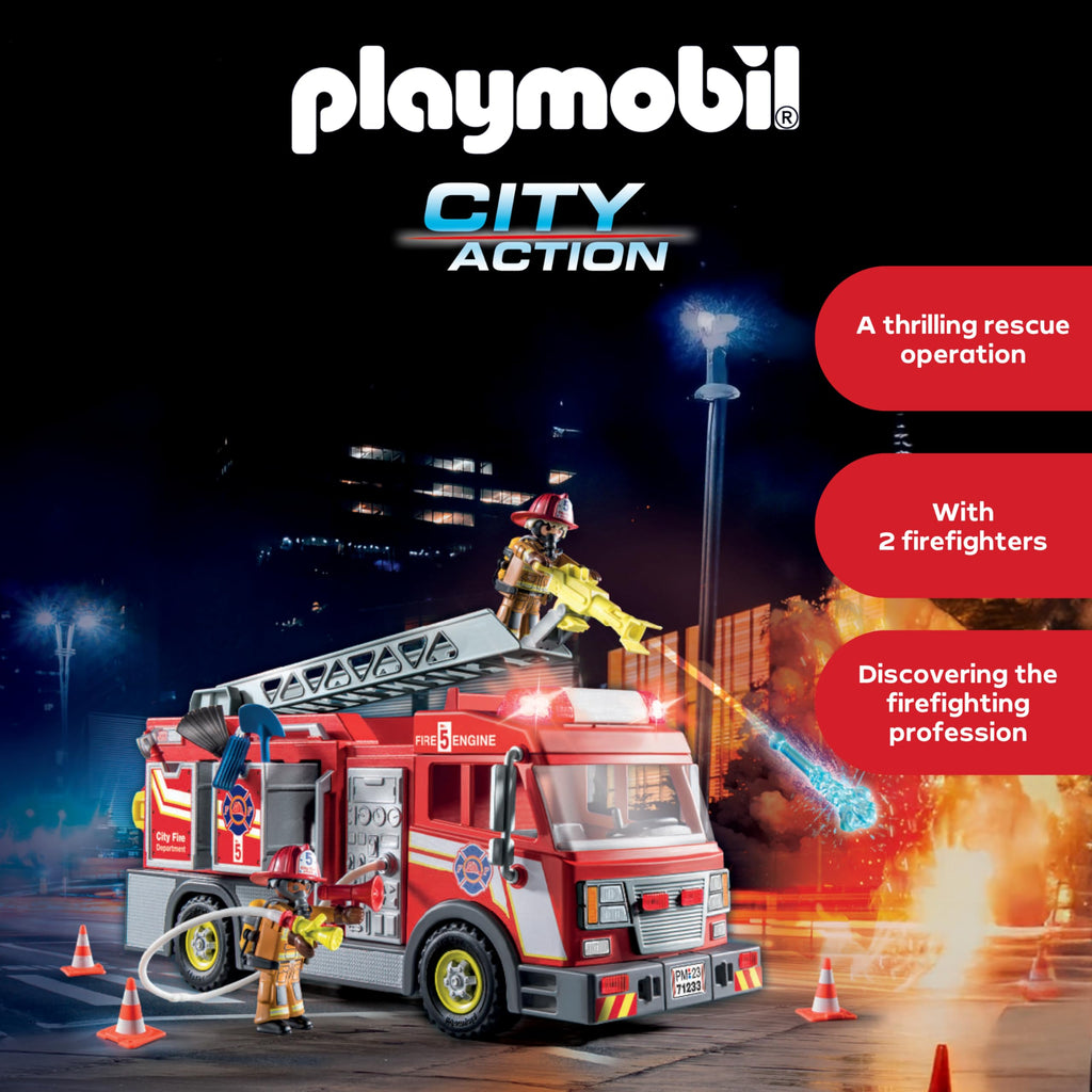 Playmobil Fire Truck with Accessories and 2 Figures