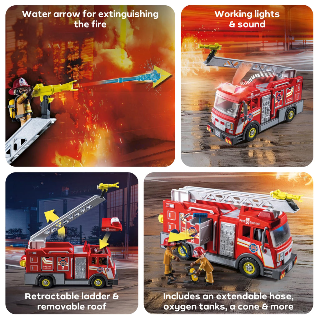 Playmobil Fire Truck with Accessories and 2 Figures
