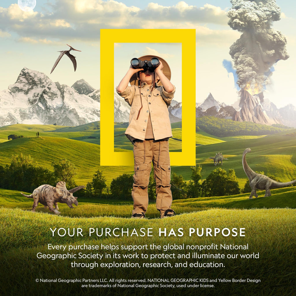 National Geographic Dual LED Microscope Science Kit for Kids Ages 8-12